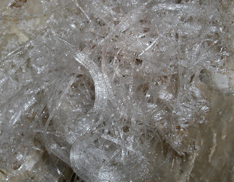 Photo of gypsum in Jugornot Cave.